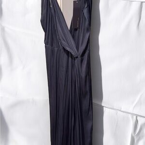 Elegant Navy Maxi Dress